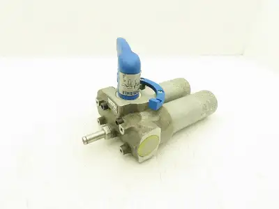 Mahle PI 2108-068 FPM Double Switch Duplex Dual Hydraulic Filter Housing 870 PSI