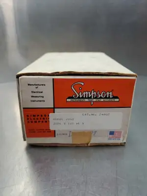 SIMPSON Model 2840 Digital Panel Meter, 20VDC 120VAC. 2D