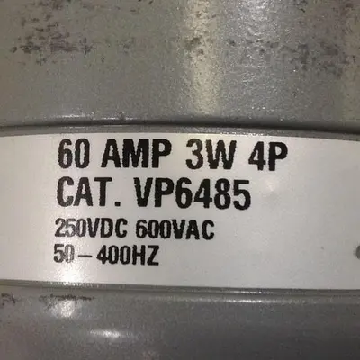 USED HUBBELL VP6485