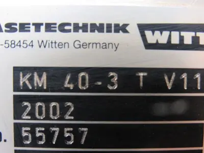 Witt Gasetechnik KM 40.3 Trumpf 3 Part Gas Mixing Manifold N2 CO2 HE 24V Coil