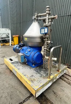 Alfa-Laval VNPX 510 SGD-34G-50 clarifier centrifuge skid, 316SS.