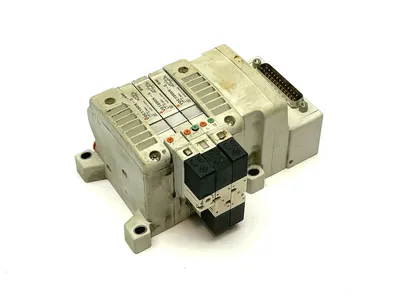 VV5QC11-03N3FD0-S | SMC  Manifold Base w/ Solenoids - Used