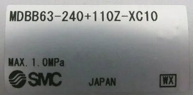 NEW SMC MDBB63-240+110Z-XC10 CYLINDER MDBB63240110ZXC10