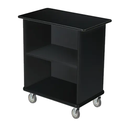Forbes Industries 2 Level Bussing Cart - Black Laminate Cabinet (4741-EN)