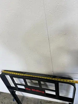 Forklift Load Backrest Guard 31" L x 2.5" W x 32 5/8" H