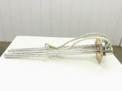 200V3P10KW Stainless Immersion Tube Heater Element 36" 10kw 200V 3PH 11" Flange