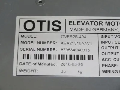 Used OTIS OVFR2B-404 KBA21310AAV1 AC Drive Control Module Texas US | Aucto #1307102
