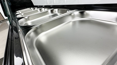 171-0300 71" Self Contained Sushi Curved Glass Cooler Case