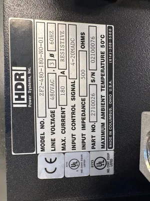 Ametek ZF2-480-225-no-01 HDR Control de Potencia 4-20madc 480v-ac (1B-24)