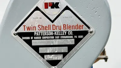 USED PATTERSON-KELLEY 8 QUART TABLEP-TOP LAB V-BLENDER