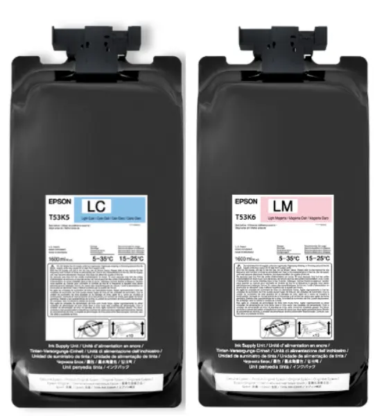 Used _UNKNOWN_ Epson UltraChrome DS Initial Ink Pack Light Cyan and Light Magenta for SureColor F6470H - T53KPHO Dye Sublimation Printers Oklahoma US | Wide Image Solutions #1538790