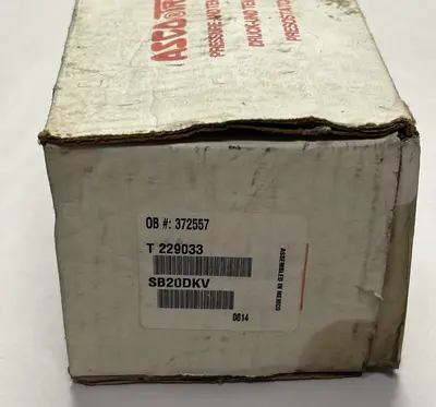 New | in-Stock ASCO SB20DKV Miscellaneous Equipment (Electrical & Power) Ohio US | Surplus Asset Holdings #1209688
