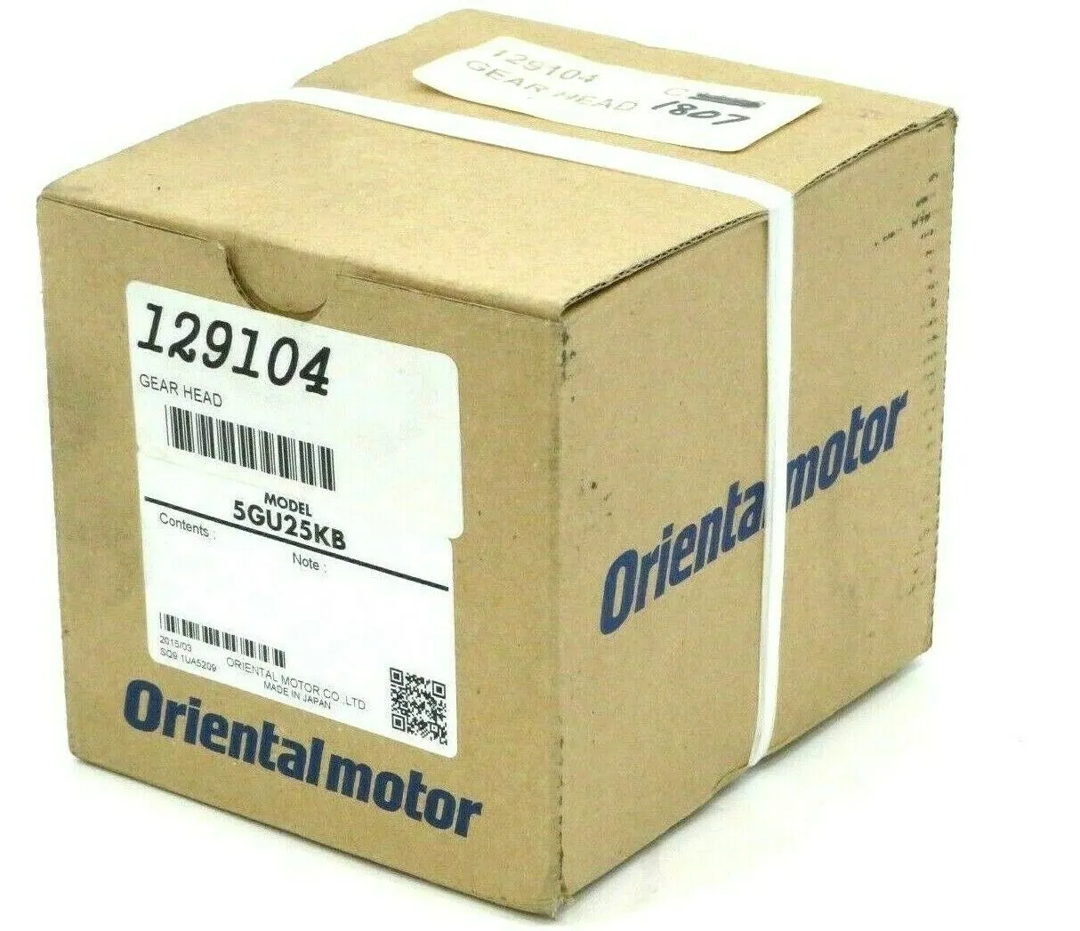 NEW ORIENTAL MOTOR 5GU25KB GEAR HEAD 129104