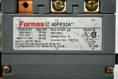 NEW FURNAS 40FP32AF CONTACTOR 3 PHASE SIZE 2