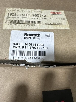 NEW Rexroth R3911170752-101