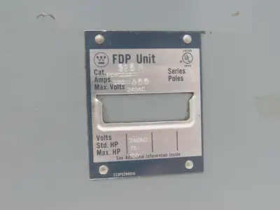 Westinghouse FDP325R Safety Disconnect Switch 400A 240VAC 100Hp 3Ph Fused