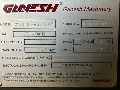 USED 2013 Ganesh CYCLONE NCY-32