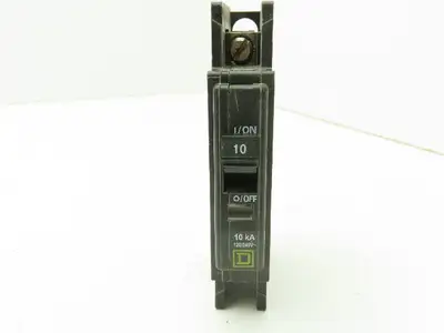 Square D Series 3 Mini Circuit Breaker 10A 1-Pole 120/240V DIN Rail  Lot of 8