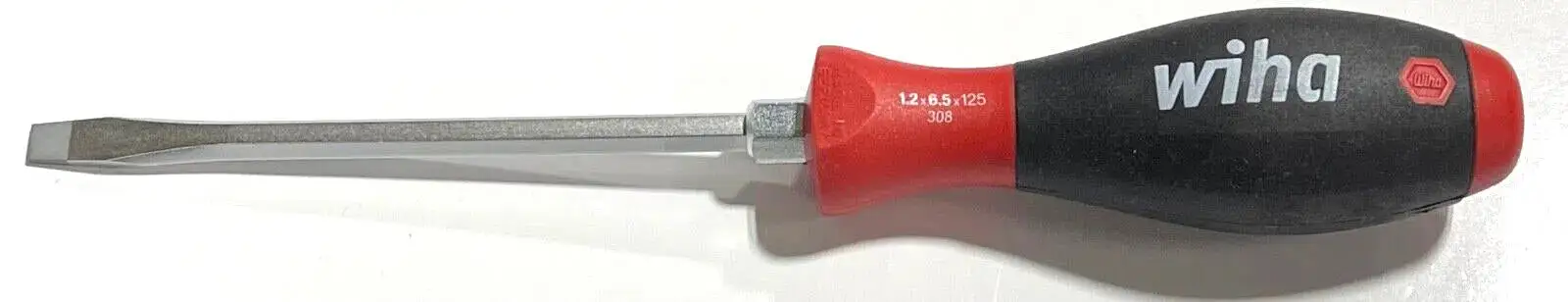 Wiha 6.5mm x 125mm Slotted Heavy Duty Screwdriver SoftFinish 30817