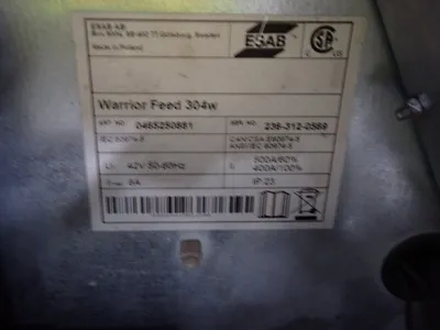 Used ESAB WARRIOR FEED 304W Welding Machinery (Other) Ohio US | HGR 24 #1048305