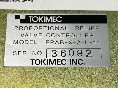 USED TOKIMEC EPAB-X-2-L-11
