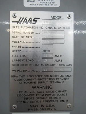 Used 2009 HAAS TM-1 TOOLROOM MILL Vertical Machining Centers Minnesota US | Machinesused.com #1362968