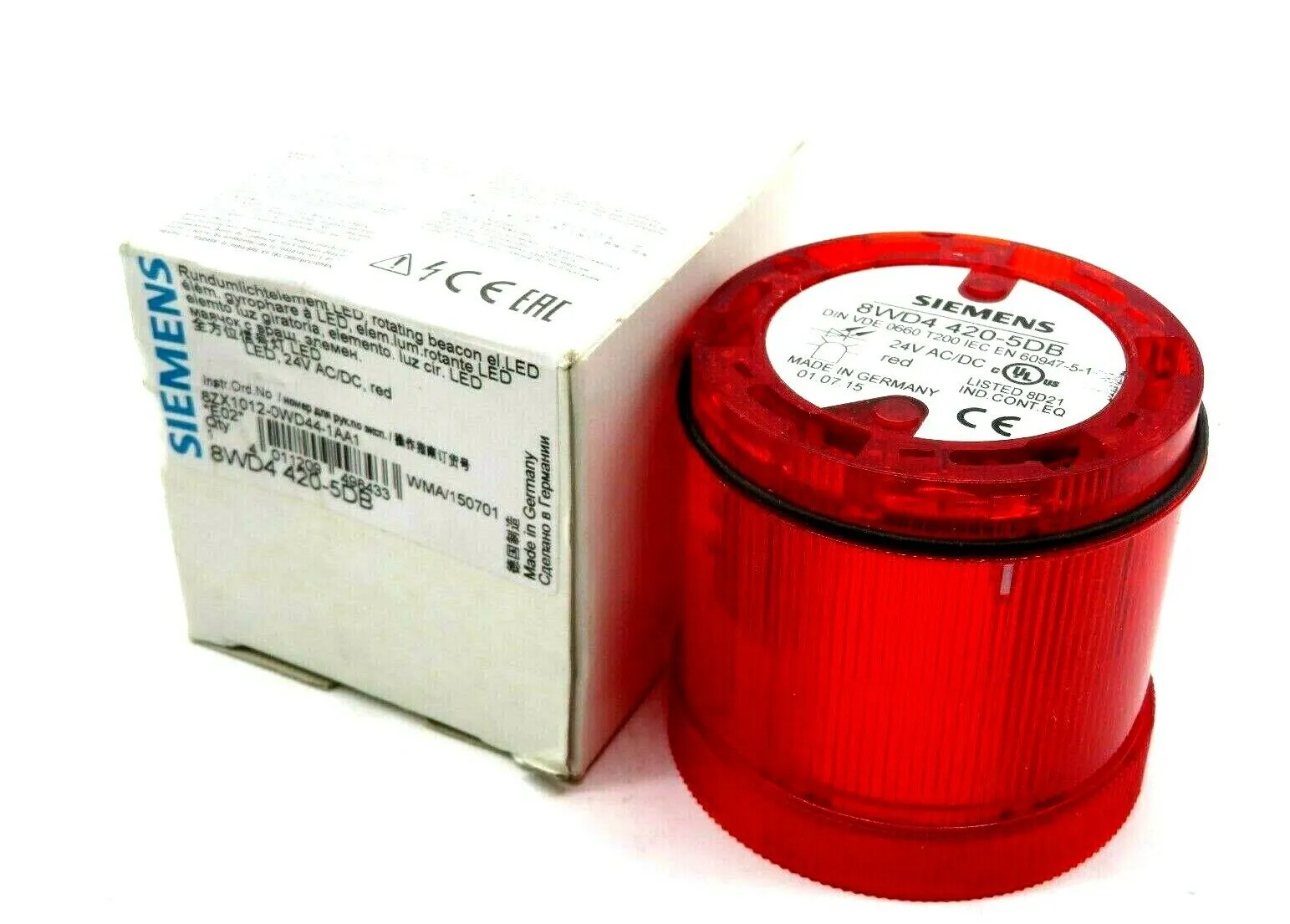 NEW SIEMENS 8WD4-420-5DB ROTATING LIGHT 8WD44205DB