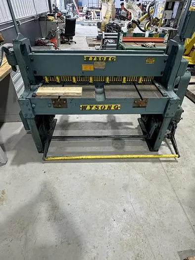 Used 1970 WYSONG 1652 Power Squaring Shears (Gauge) Michigan US | RAB Industries, Inc. #184435