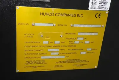 Hurco VM10i 3-Axis Vertical Mill