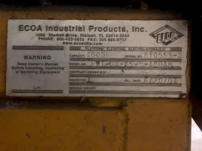 USED ECOA HHT-04-45-M-48048