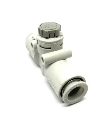 USED SMC INLINE FLOW CONTROL FITTING 12MM TUBE