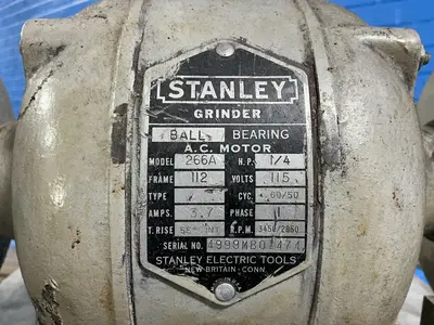 Used STANLEY 266A Pedestal Type Grinders (Double End) Ohio US | HGR 24 #1542136