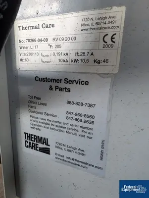 USED thermal care 9kw Thermal Care Temperature Controller, Model RV 09 20 03