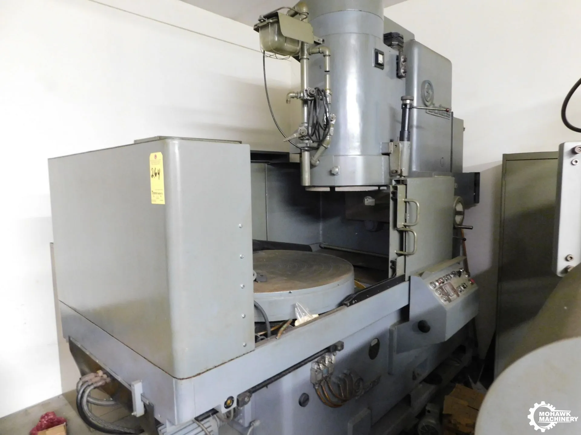 40" JOTES "SAB-100W" SEMI-AUTOMATIC VERTICAL-SPINDLE SURFACE GRINDER w/SEGMENTED GRINDING WHEEL & SWING-AWAY DRESSER