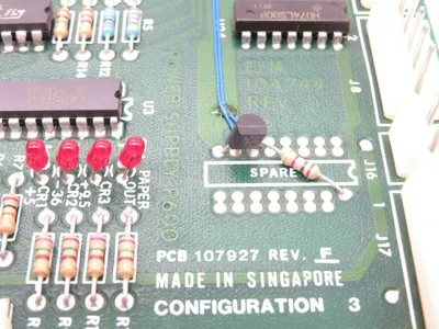 USED PRINTRONIX 107927 REV F PC BOARD 104712-001 104744