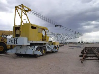 80 Ton P & H Model 775A-TC Truck Crane; 125 ft Lattice Boom (tube type); Twin Diesels; 4 Axle, $8,000