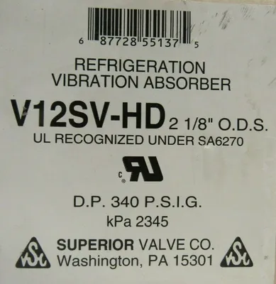 NEW SUPERIOR V12SV-HD REFRIDGERATION VIBRATION ABSORBER V12SVHD