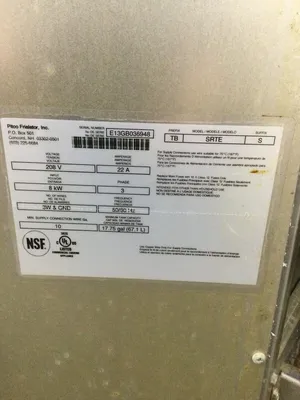 Pitco SRTE14-2-S 16.5 Gal 2 Section 208v 3Ph Elect. Rethermalizer