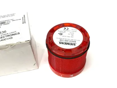 New | in-Stock Siemens SIRIUS 70mm Steady Stack Light Element Red, 230V Light Source Equipment Michigan US | Maverick Industrial Sales #1400589
