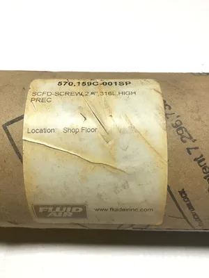 Fluid Air 570,159C-001SP SCFD-Screw 2.8″ 316L High Precision Auger
