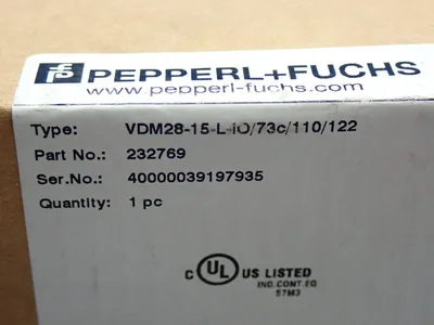New | in-Stock PEPPERL+FUCHS VDM2815LIO/73C/110/122 Photoelectric Sensors Ohio US | HGR 24 #872885