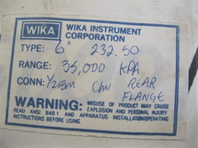 NEW WIKA 232.50