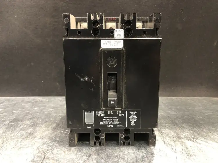 Used WESTINGHOUSE EB3030 Switchgears British Columbia CA | Lenmark #244074