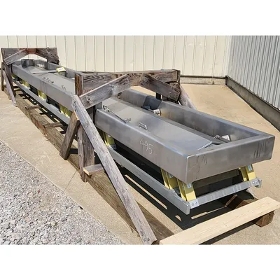 Used FEC 18"W X 21'-5"L Stainless Steel Vibrating Pan Spreader Feeder Conveyor