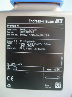 NEW Endress Hauser 5H1B22-AADBAADBA1S0A