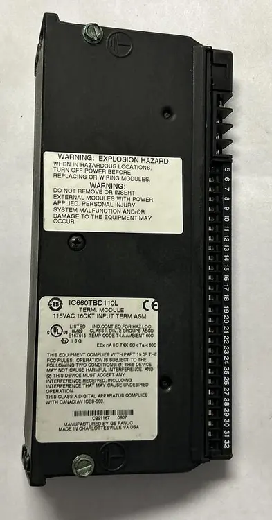 Used GE FANUC IC660TBD110L Misc Electrical & Power Parts Ohio US | Surplus Asset Holdings #1239135