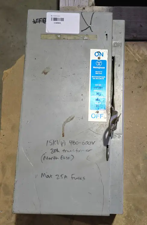 Used WESTINGHOUSE NHF361 Switchgears British Columbia CA | Lenmark #239937
