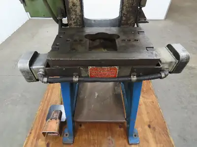 L & J No 2 Mechanical Punch Press OBI 18 Ton 2" Stroke 6.5 Throat 2Hp 3Ph