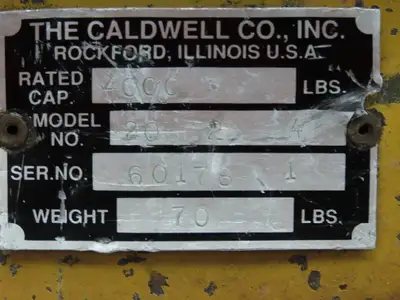 Used CALDWELL _UNKNOWN_ Miscellaneous MRO Indiana US | Arrow Industrial #1367464