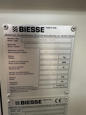 Used 2015 BIESSE AKRON 1445 CNC Edgebanding Machining Centers California US | MachineryMax #1320452